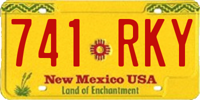 NM license plate 741RKY