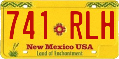 NM license plate 741RLH