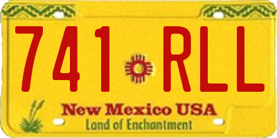 NM license plate 741RLL