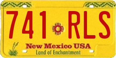 NM license plate 741RLS