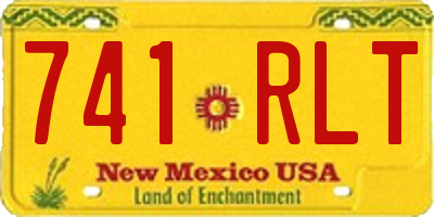 NM license plate 741RLT