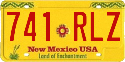 NM license plate 741RLZ