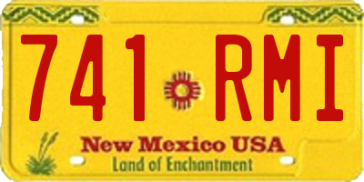 NM license plate 741RMI
