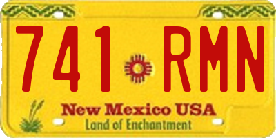NM license plate 741RMN