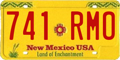 NM license plate 741RMO