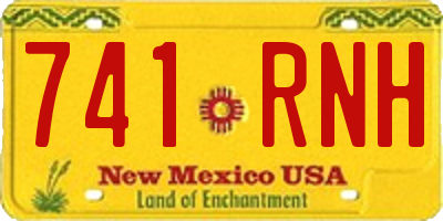 NM license plate 741RNH