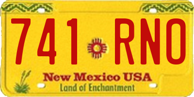 NM license plate 741RNO