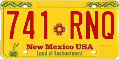 NM license plate 741RNQ
