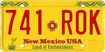 NM license plate 741ROK