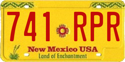 NM license plate 741RPR