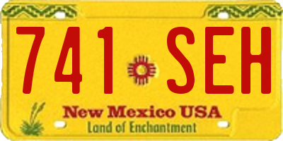 NM license plate 741SEH