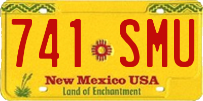 NM license plate 741SMU
