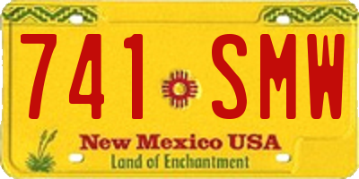 NM license plate 741SMW