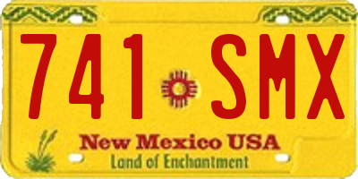 NM license plate 741SMX