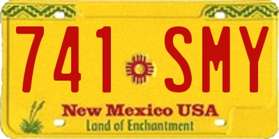 NM license plate 741SMY