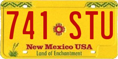 NM license plate 741STU