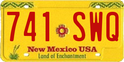 NM license plate 741SWQ