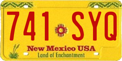 NM license plate 741SYQ