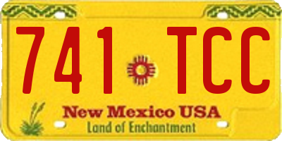 NM license plate 741TCC