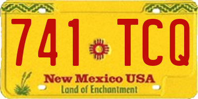 NM license plate 741TCQ