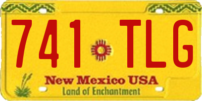 NM license plate 741TLG