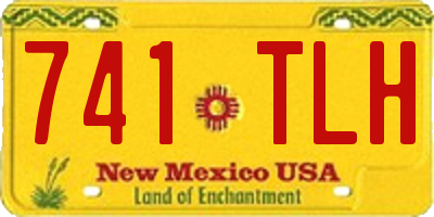 NM license plate 741TLH