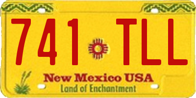 NM license plate 741TLL