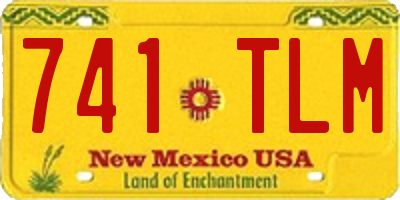 NM license plate 741TLM