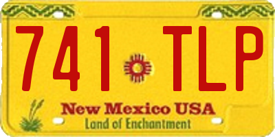 NM license plate 741TLP