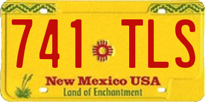 NM license plate 741TLS