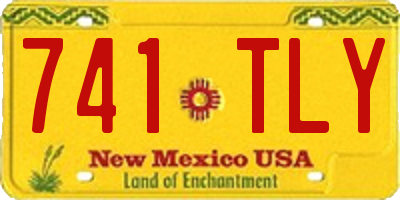 NM license plate 741TLY