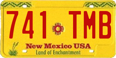 NM license plate 741TMB