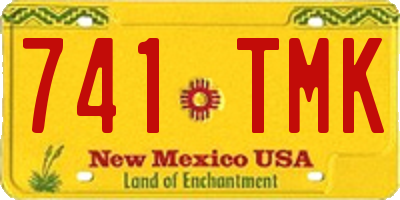 NM license plate 741TMK