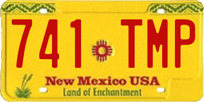 NM license plate 741TMP