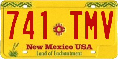 NM license plate 741TMV