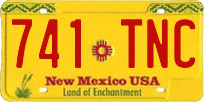 NM license plate 741TNC