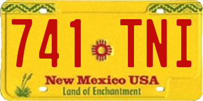 NM license plate 741TNI