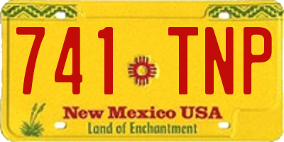 NM license plate 741TNP
