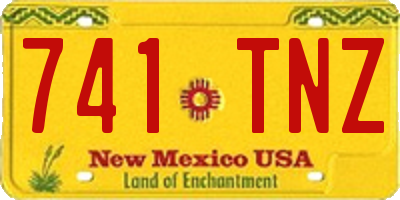 NM license plate 741TNZ