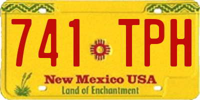 NM license plate 741TPH