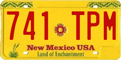 NM license plate 741TPM