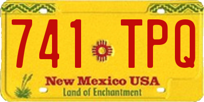 NM license plate 741TPQ