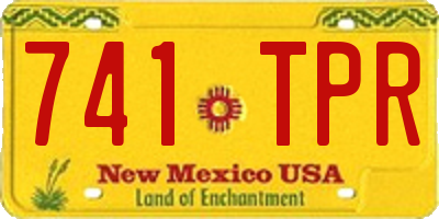 NM license plate 741TPR
