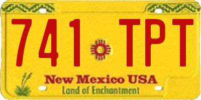 NM license plate 741TPT