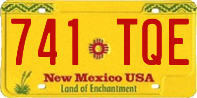 NM license plate 741TQE