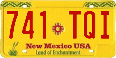 NM license plate 741TQI