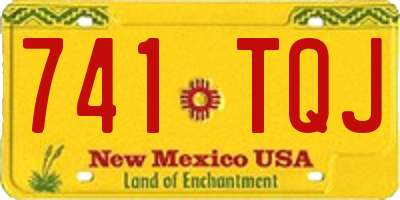 NM license plate 741TQJ