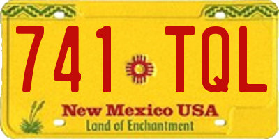 NM license plate 741TQL
