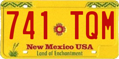 NM license plate 741TQM