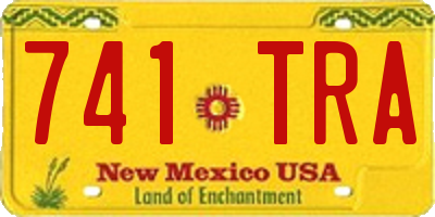 NM license plate 741TRA